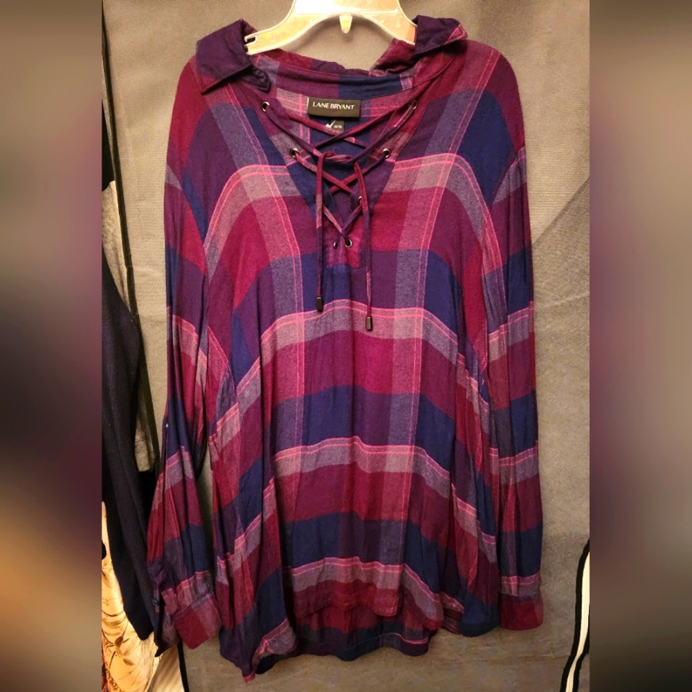 Lane Bryant Tri-color Flannel